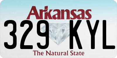 AR license plate 329KYL