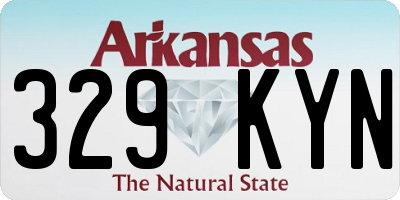 AR license plate 329KYN