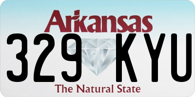 AR license plate 329KYU