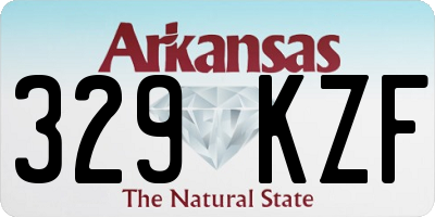 AR license plate 329KZF