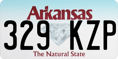 AR license plate 329KZP