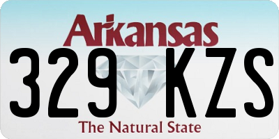 AR license plate 329KZS