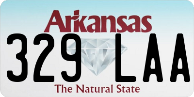 AR license plate 329LAA