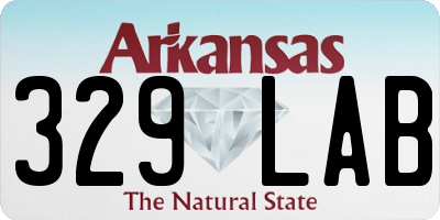 AR license plate 329LAB