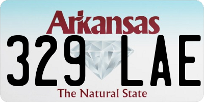 AR license plate 329LAE