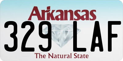 AR license plate 329LAF