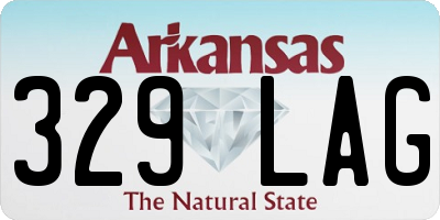 AR license plate 329LAG