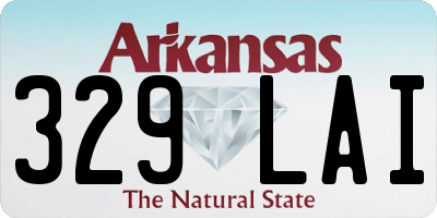 AR license plate 329LAI