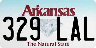 AR license plate 329LAL