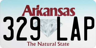 AR license plate 329LAP