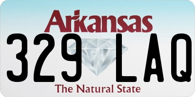 AR license plate 329LAQ