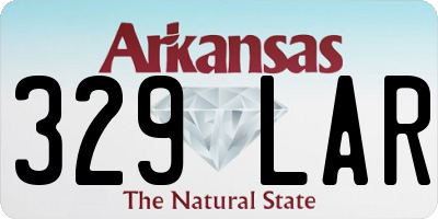 AR license plate 329LAR