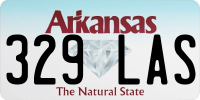 AR license plate 329LAS
