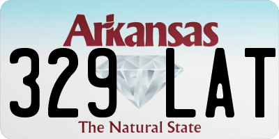 AR license plate 329LAT