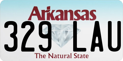 AR license plate 329LAU