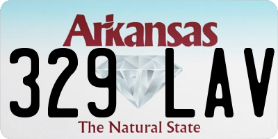 AR license plate 329LAV