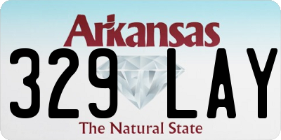 AR license plate 329LAY