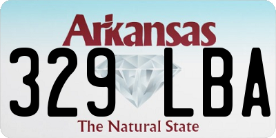 AR license plate 329LBA
