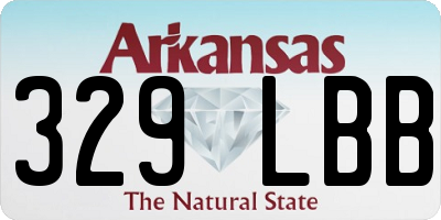 AR license plate 329LBB