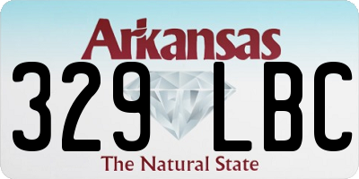 AR license plate 329LBC