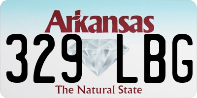 AR license plate 329LBG