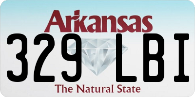 AR license plate 329LBI