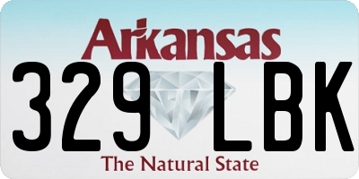AR license plate 329LBK