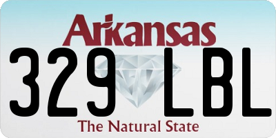 AR license plate 329LBL