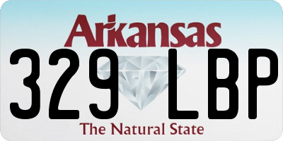 AR license plate 329LBP