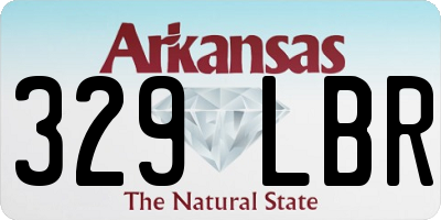 AR license plate 329LBR