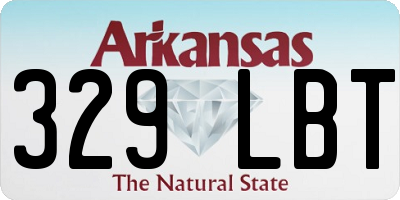 AR license plate 329LBT