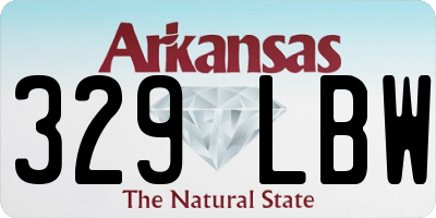 AR license plate 329LBW