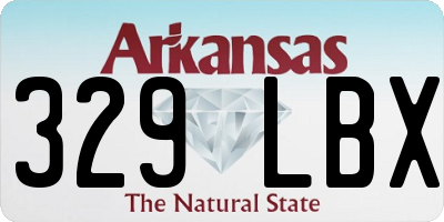 AR license plate 329LBX