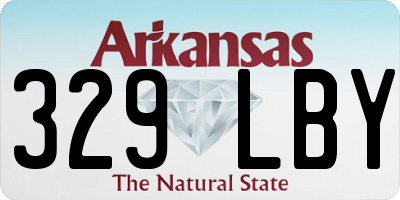 AR license plate 329LBY
