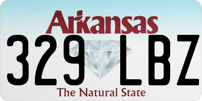 AR license plate 329LBZ