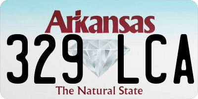 AR license plate 329LCA