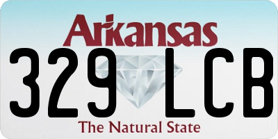 AR license plate 329LCB