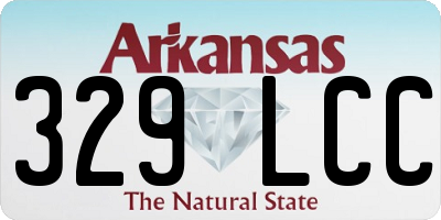 AR license plate 329LCC