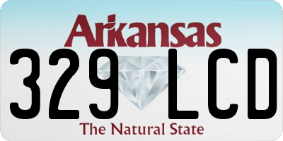 AR license plate 329LCD