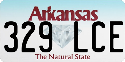 AR license plate 329LCE