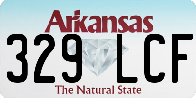 AR license plate 329LCF