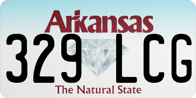 AR license plate 329LCG