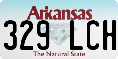 AR license plate 329LCH