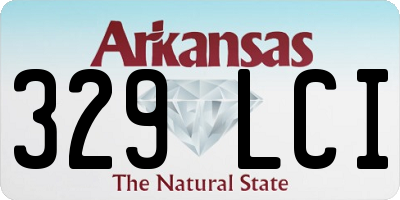 AR license plate 329LCI