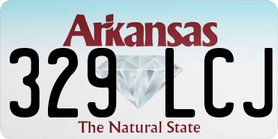 AR license plate 329LCJ