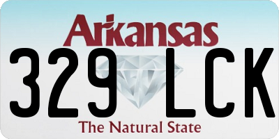AR license plate 329LCK