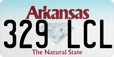 AR license plate 329LCL