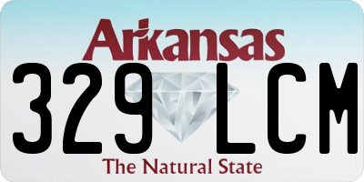 AR license plate 329LCM