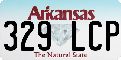 AR license plate 329LCP