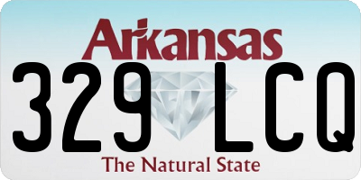 AR license plate 329LCQ